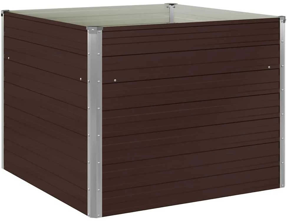 Pakeltas sodo lovelis, rudas, 100x100x77cm, galvan. plienas