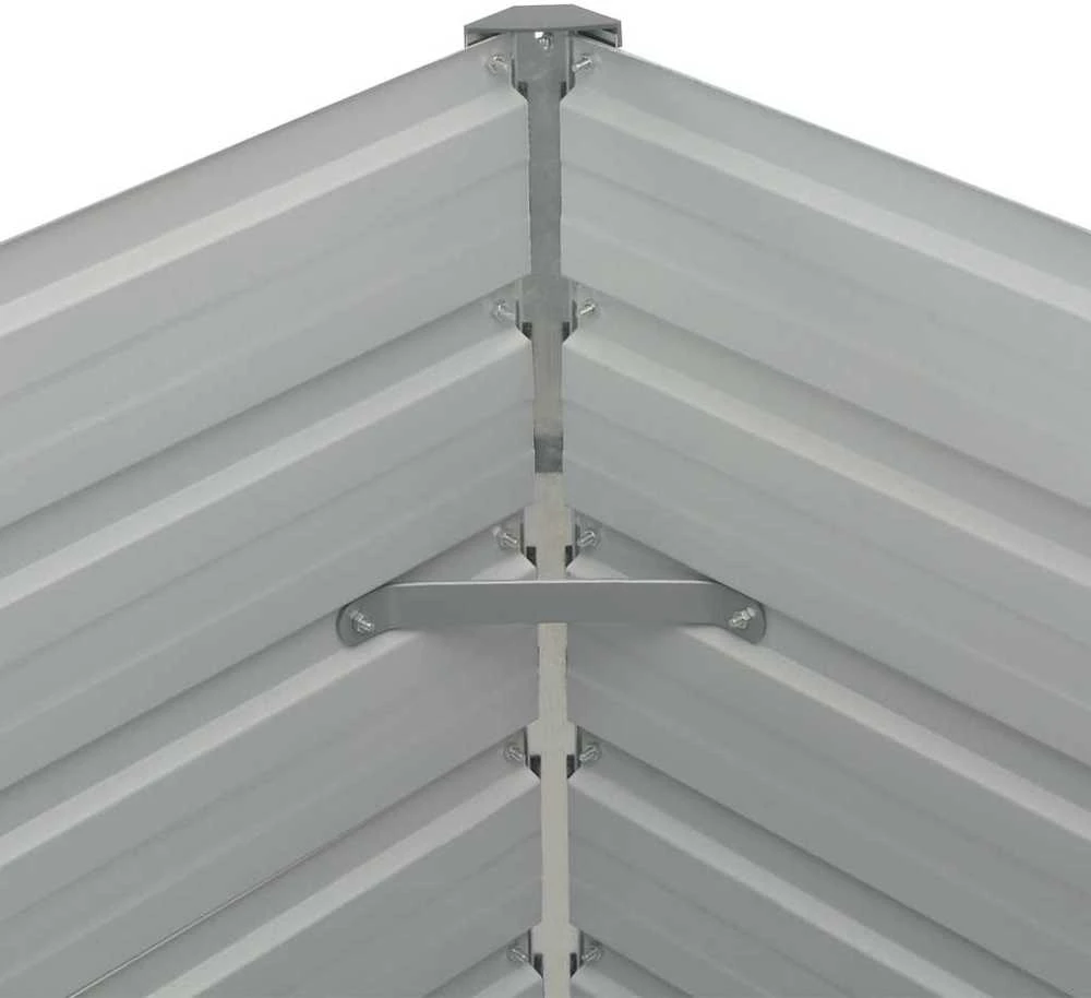 Pakeltas sodo lovelis, rudas, 160x88x77cm, galvan. plienas