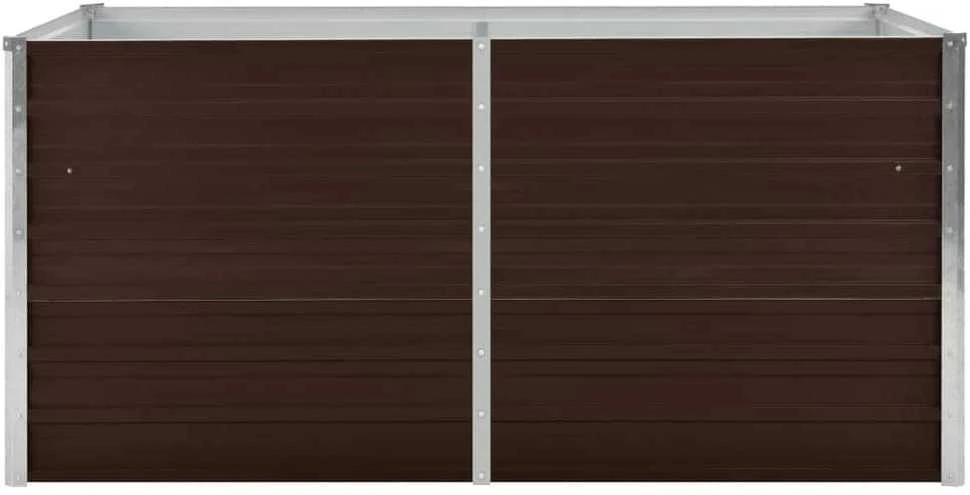 Pakeltas sodo lovelis, rudas, 160x88x77cm, galvan. plienas