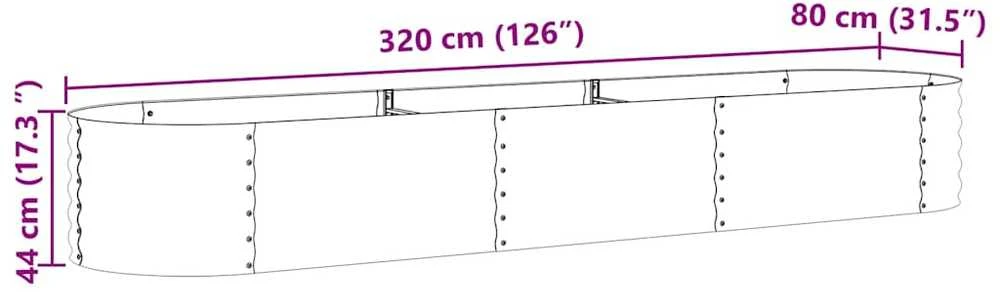 Pakelta lova Ruda 320 x 80 x 44 cm Plienas