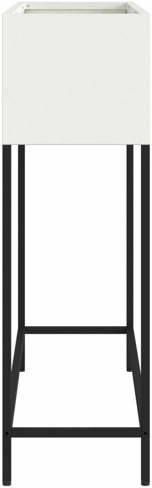 Pakeltas Sodo Vazonas Balta 100 x 26 x 82 cm Plienas