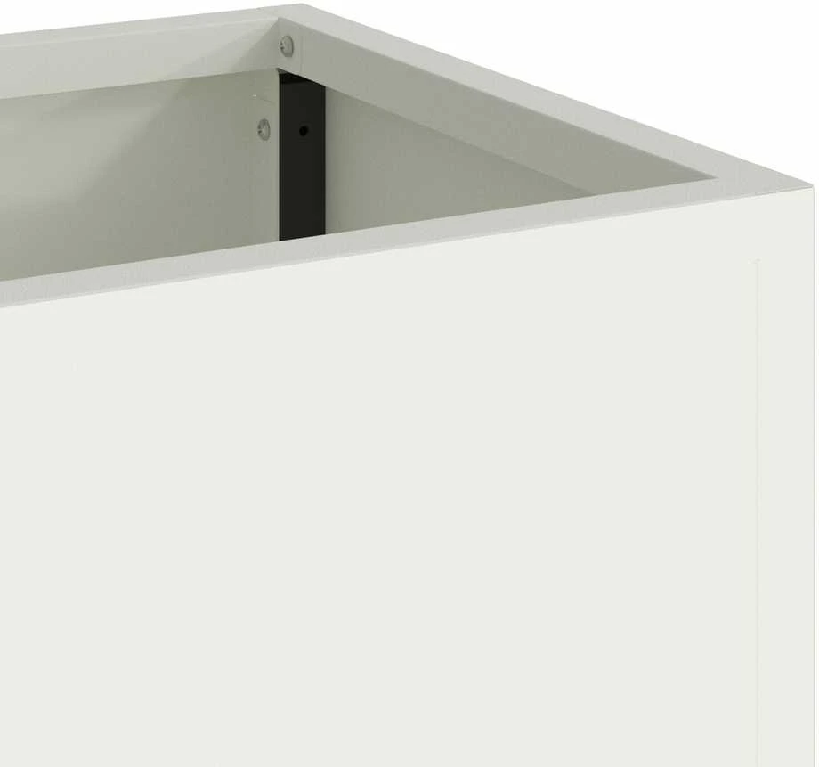 Pakeltas Sodo Vazonas Balta 100 x 26 x 82 cm Plienas