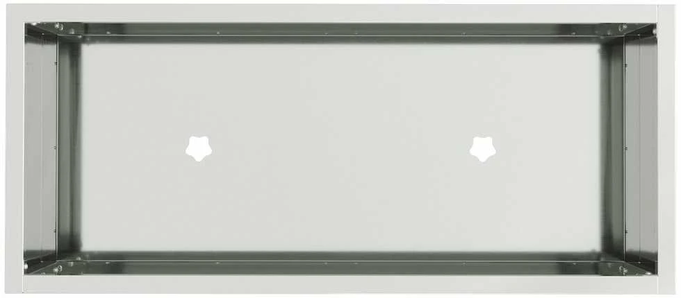 Pakeltas Sodo Vazonas Sidabro 60 x 26 x 45 cm Cinkuota plienas