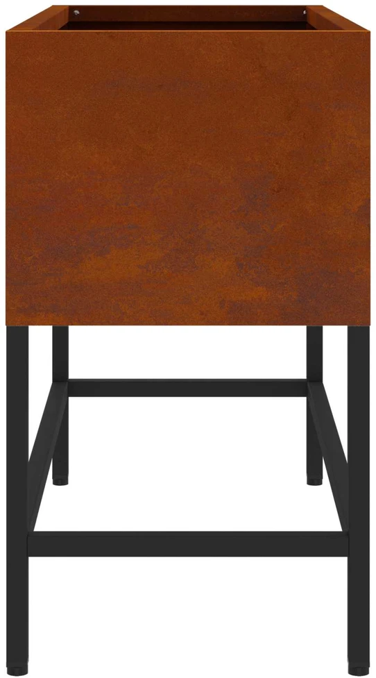 Pakeltas Sodo Vazonas Rūdijanti 60 x 26 x 45 cm