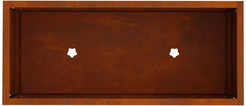 Pakeltas Sodo Vazonas Rūdijanti 60 x 26 x 45 cm