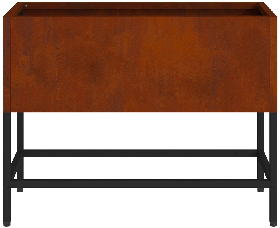 Pakeltas Sodo Vazonas Rūdijanti 60 x 26 x 45 cm