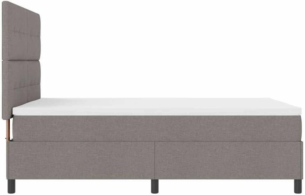 Kiemas lova su LED juostelėmis Tortora 140 x 190 cm audinys