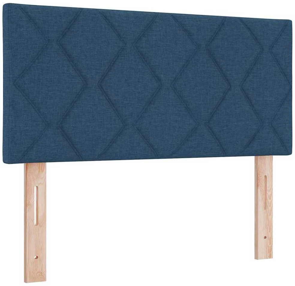 Kiemas lova su LED juostelėmis Mėlyna 100 x 200 cm audinys