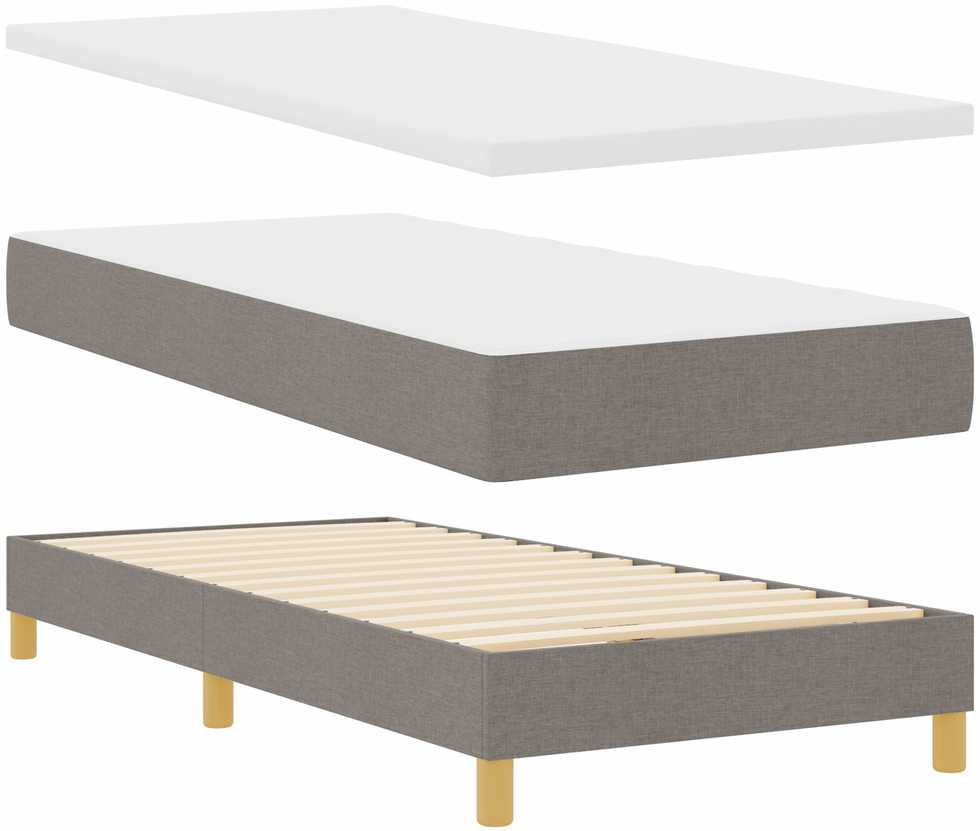 Kiemas lova su pagalve Tortora 100 x 200 cm audinys