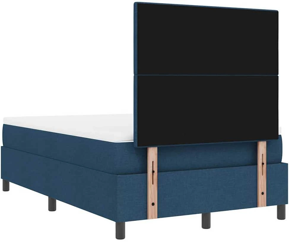 Kiemas lova su LED juostelėmis Mėlyna 120 x 200 cm audinys