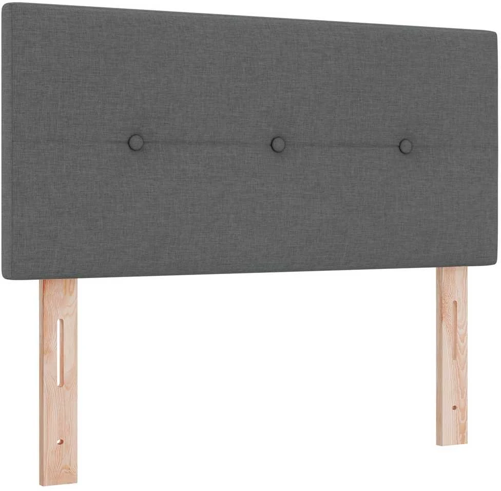 Kiemas lova su galvūgalio Tamsiai pilka 90 x 200 cm audinys