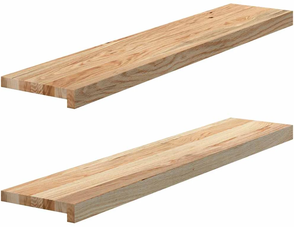 Palangės, 2 vnt, 100x20x2 cm, neapdorotas ąžuolo medienos