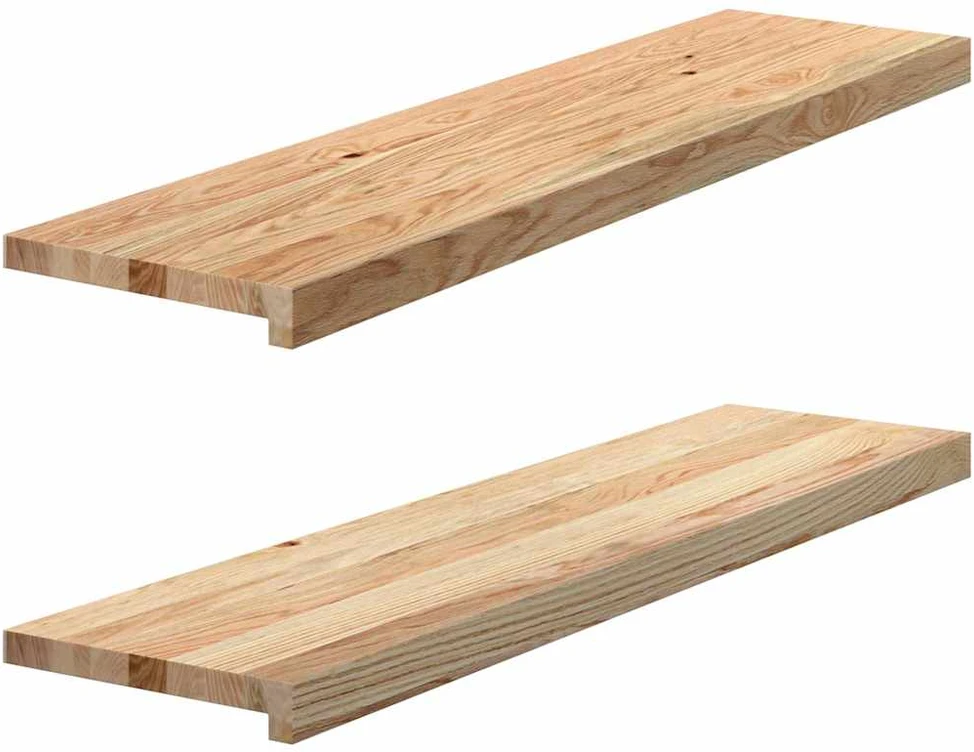 Palangės, 2 vnt, 100x30x2 cm, neapdorotas ąžuolo medienos