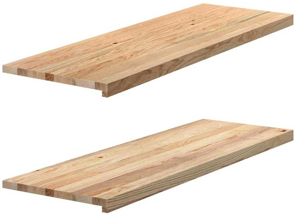 Palangės, 2 vnt, 120x40x2 cm, neapdorotas ąžuolo medienos