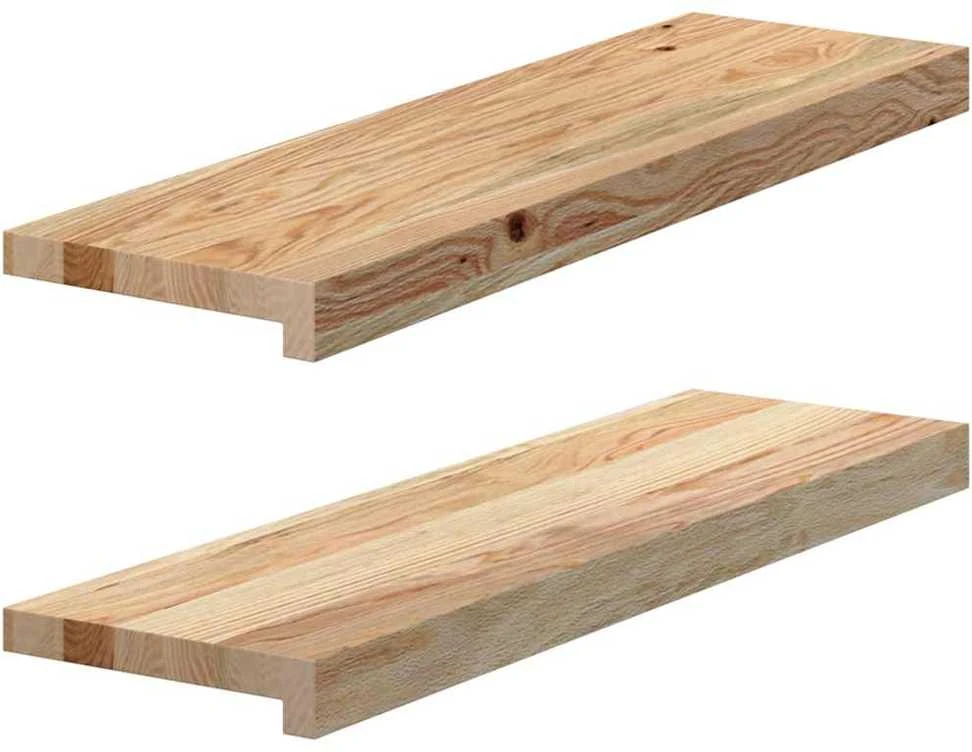 Palangės, 2 vnt, 70x20x2 cm, neapdorotas ąžuolo medienos