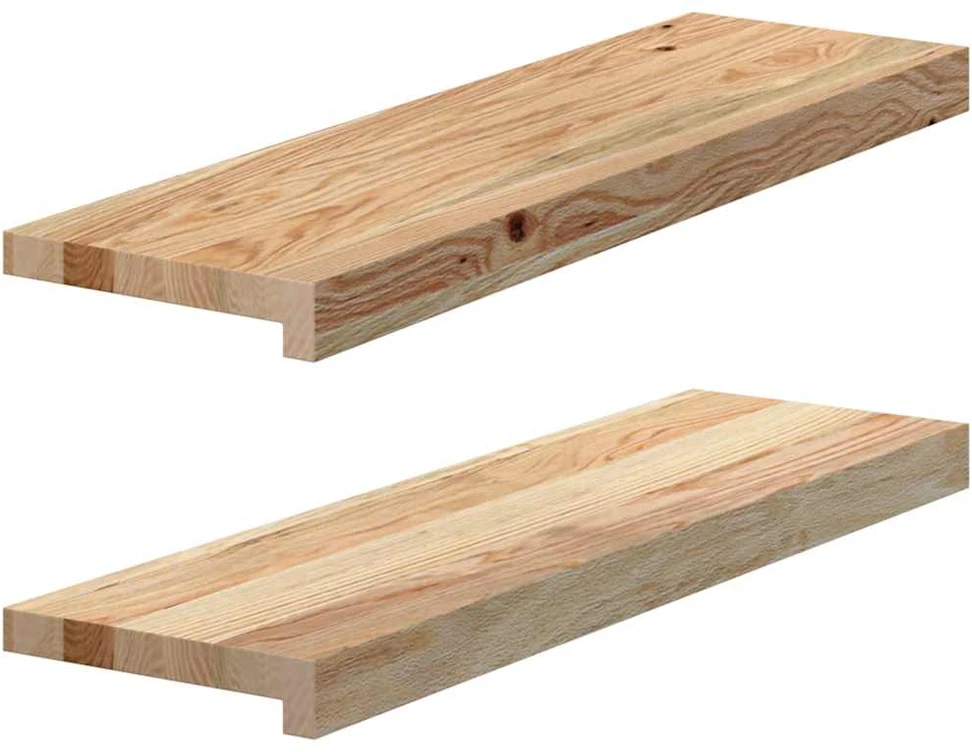 Palangės, 2 vnt, 70x20x2 cm, neapdorotas ąžuolo medienos
