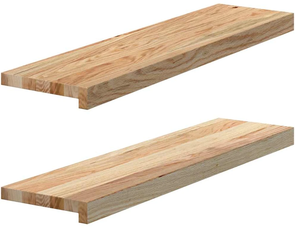 Palangės, 2 vnt, 80x20x2 cm, neapdorotas ąžuolo medienos