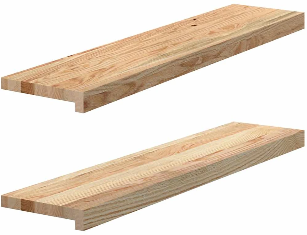 Palangės, 2 vnt, 90x20x2 cm, neapdorotas ąžuolo medienos