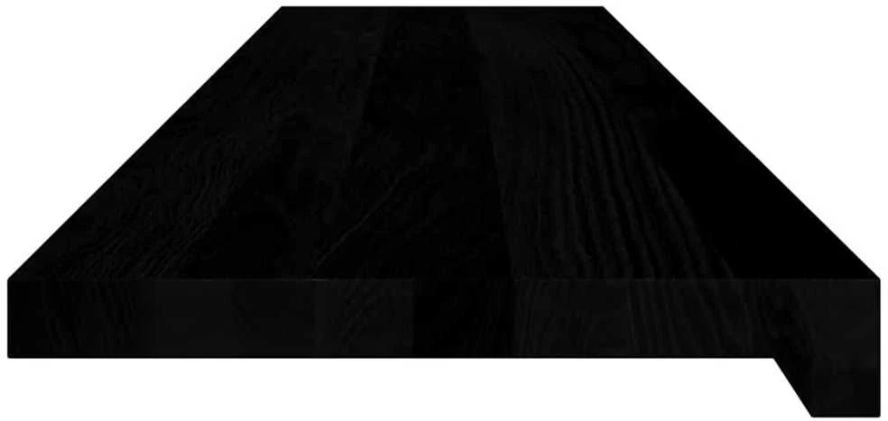 Palangės, 2 vnt, rudai juodos, 110x25x2 cm, ąžuolo medienos