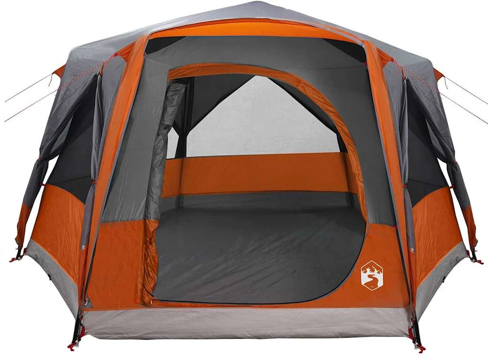 Palapinė Cabin 5 asmenims 5 asmeniui Pilka ir oranžinė