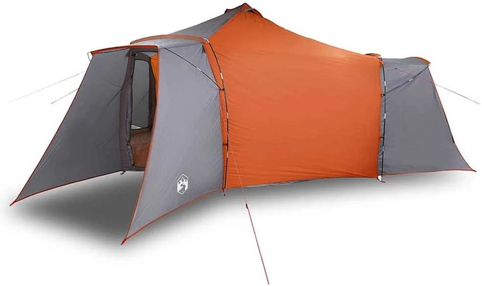 Tipi palapinė 8 asmeniui Pilka ir oranžinė tafta