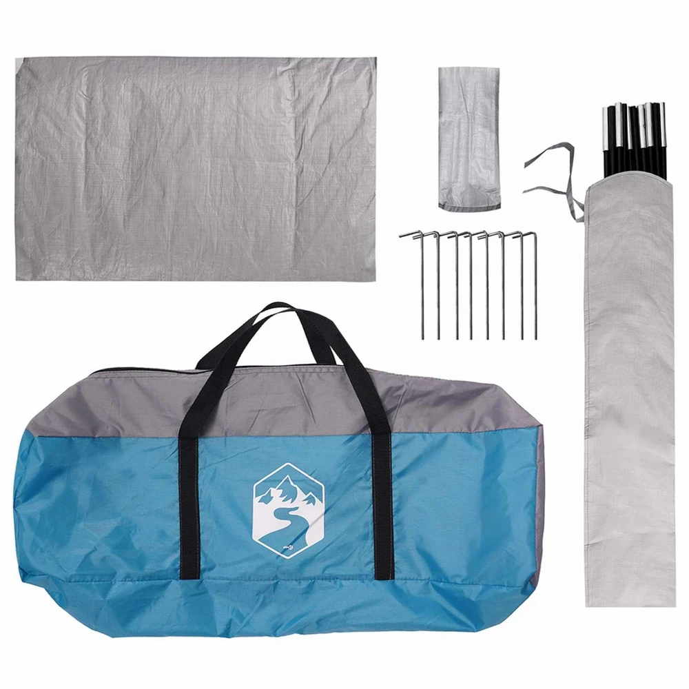Palapinė su lietaus uždanga, atspari vandeniui 4 asmeniui