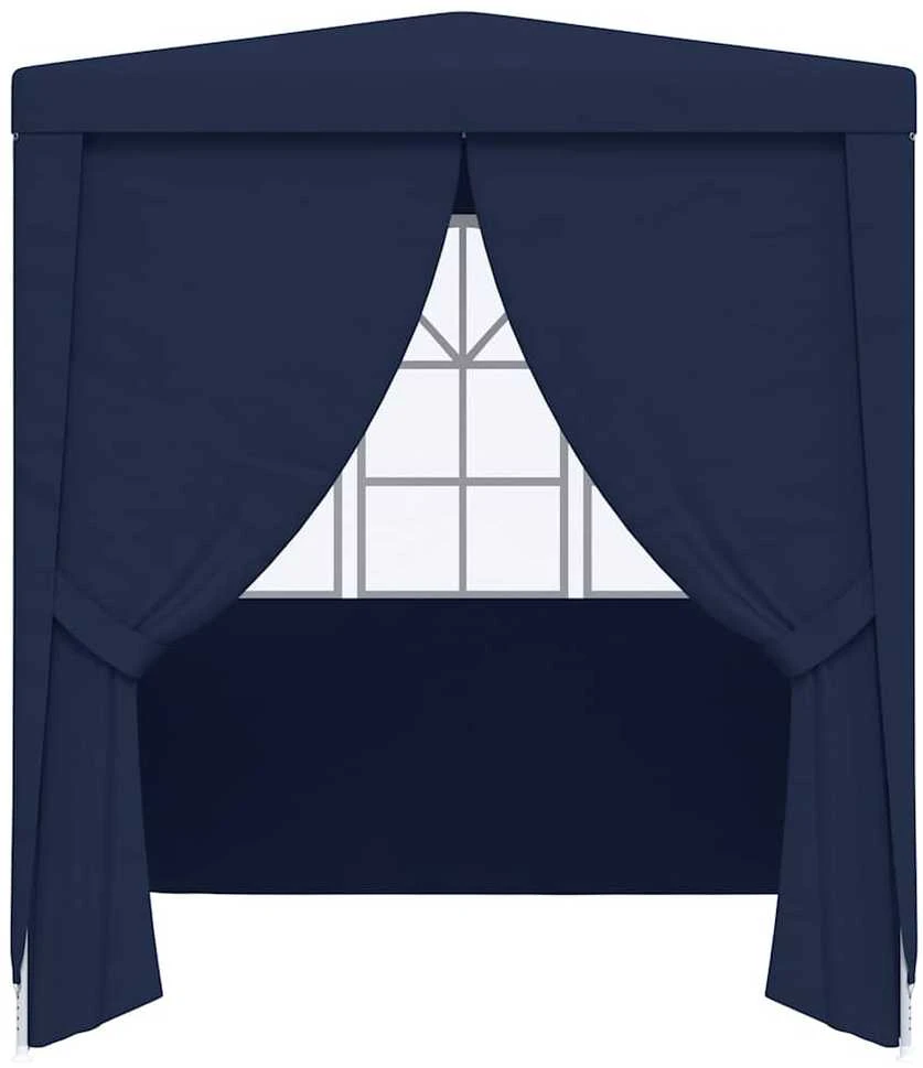 Palapinė su šoninėmis sienomis, mėlyna, 2,5x2,5m, 90g/m²