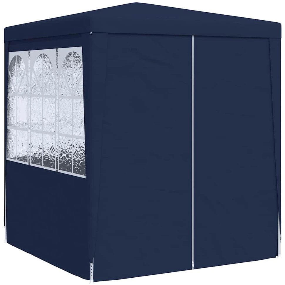 Palapinė su šoninėmis sienomis, mėlyna, 2,5x2,5m, 90g/m²