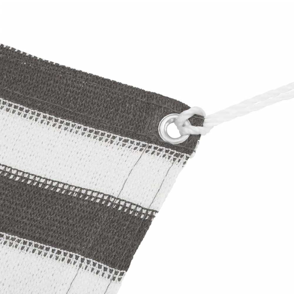 Palapinės kilimėlis, antracito ir baltas, 400x700cm, HDPE