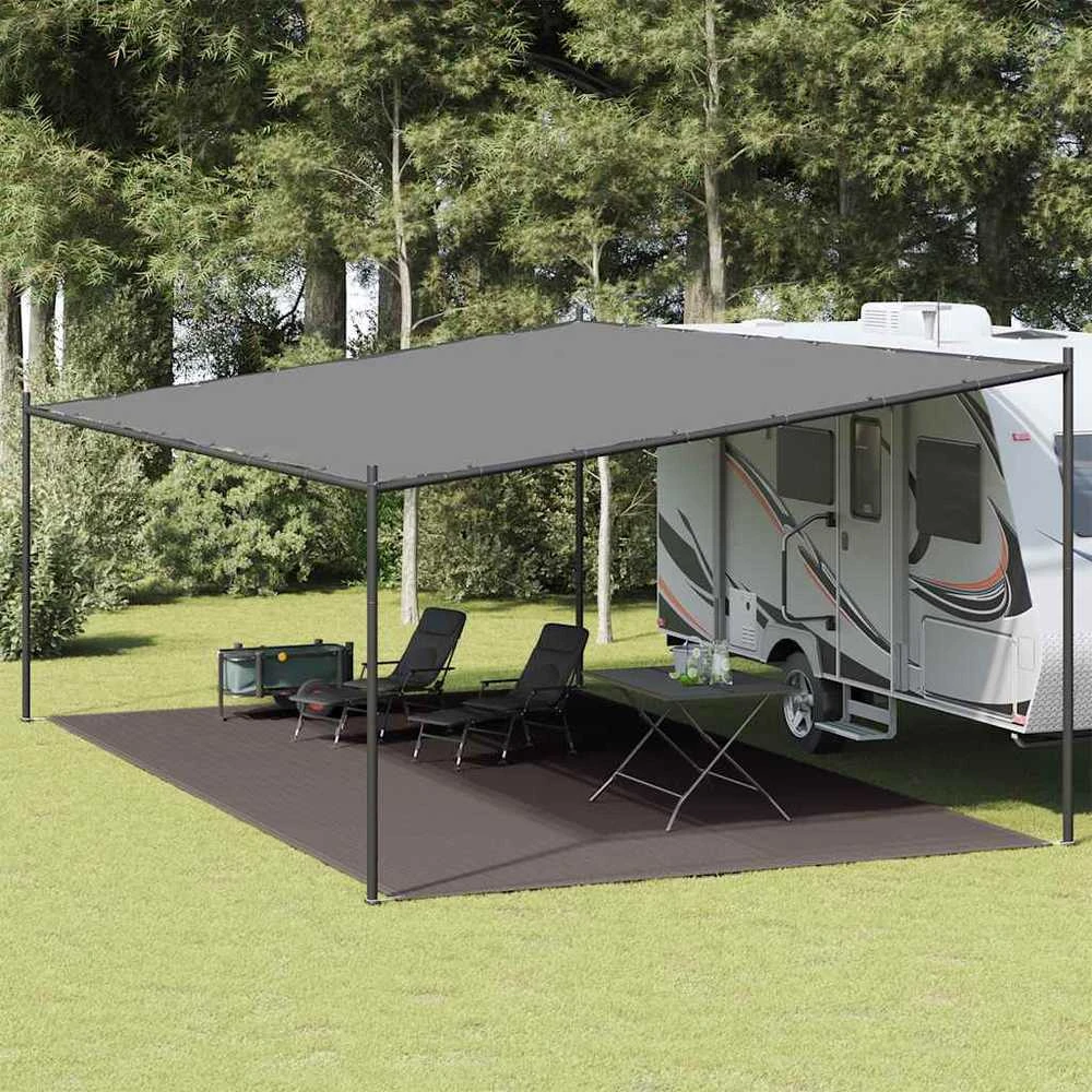 Palapinės kilimėlis, antracito spalvos, 400x800cm, HDPE