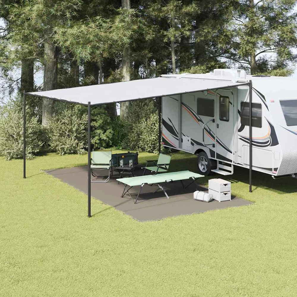 Palapinės kilimėlis Šviesiai pilka 600 × 300 cm Polietilenas