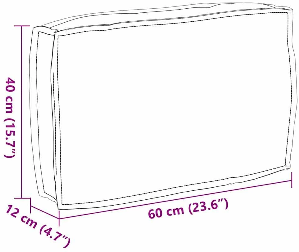 Pagalvėlė Kreminė 60 x 40 x 12 cm Oksfordo audinys