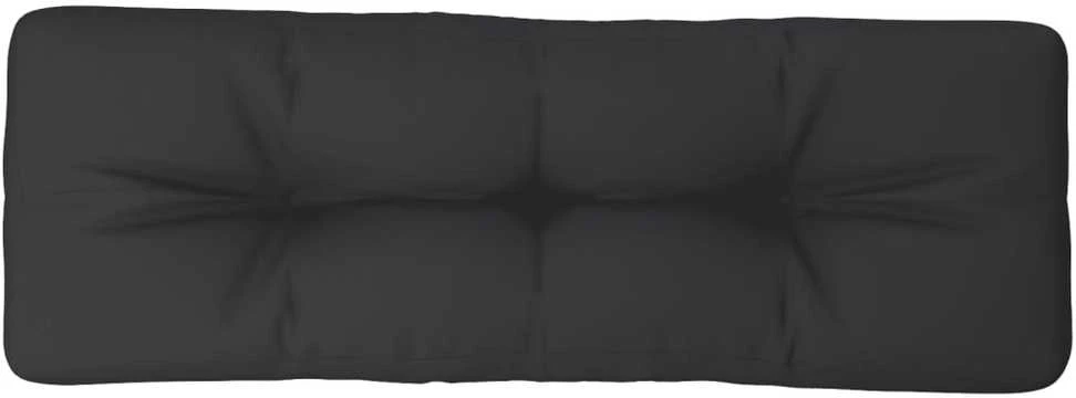 Paletės pagalvėlė, juodos spalvos, 120x40x12cm, audinys