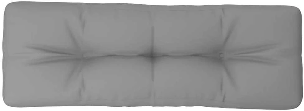 Paletės pagalvėlė, pilkos spalvos, 120x40x12cm, audinys