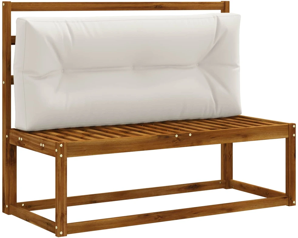 Pallet atlošas VIANEN 100% poliesteris Balta 120 x 60 x 12 cm