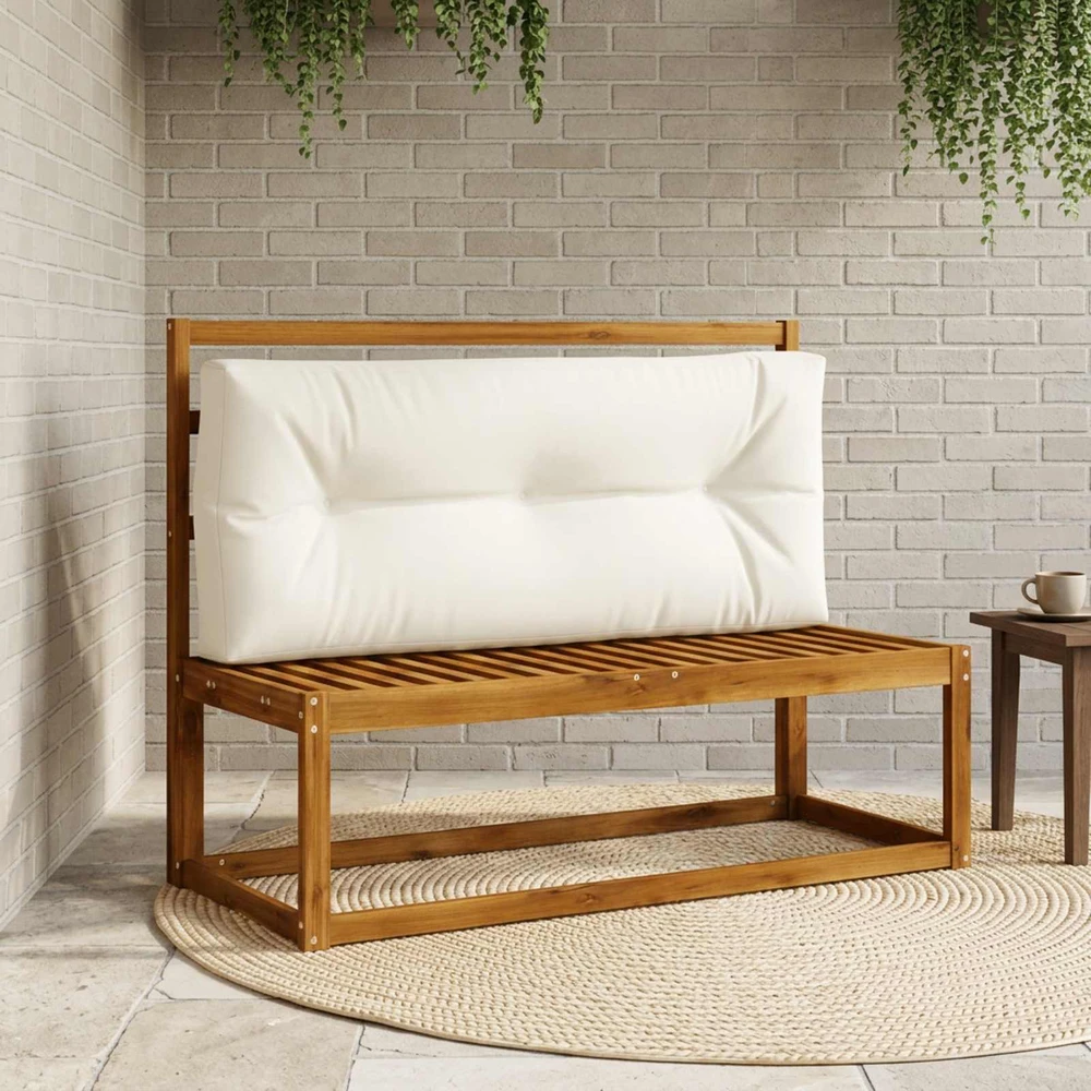 Pallet atlošas VIANEN 100% poliesteris Balta 120 x 40 x 12 cm