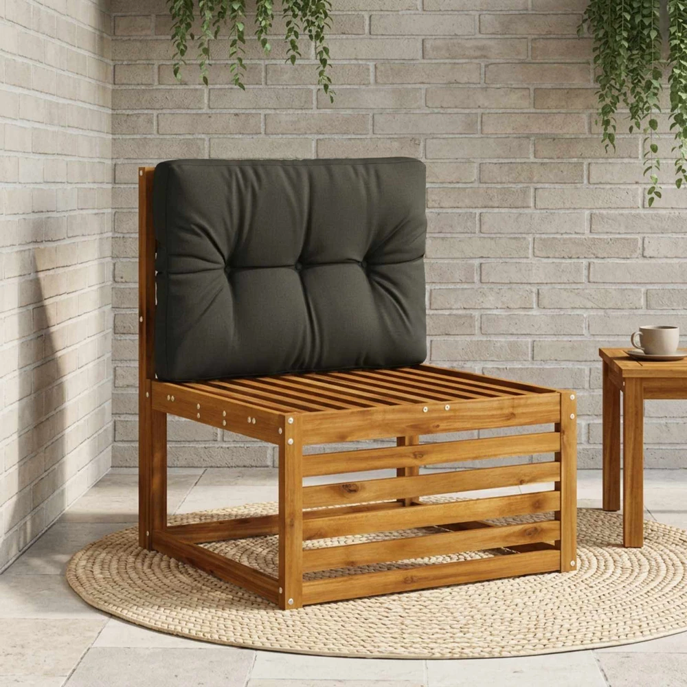 Pallet atlošas VIANEN 100% poliesteris Juoda 70 x 50 x 12 cm