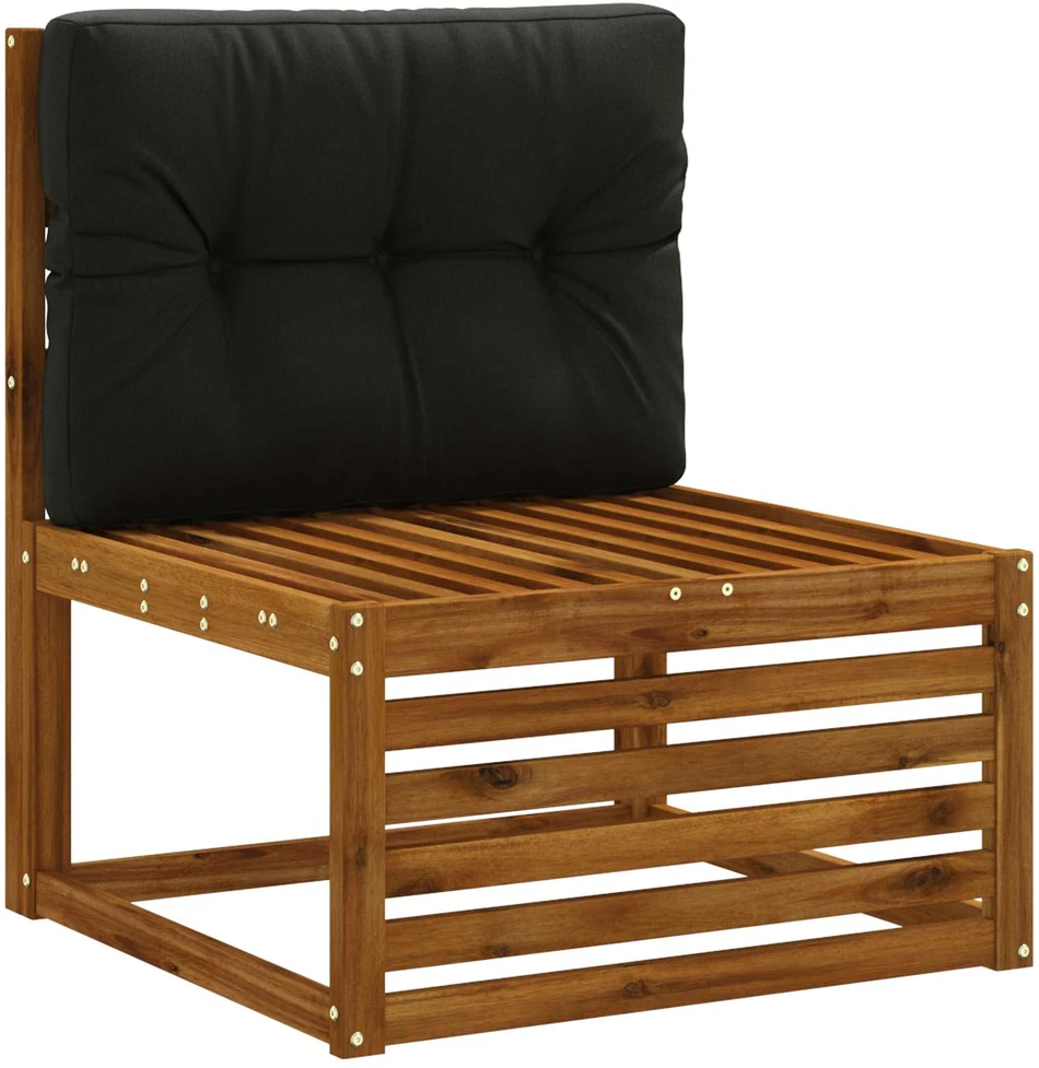 Pallet atlošas VIANEN 100% poliesteris Juoda 70 x 50 x 12 cm