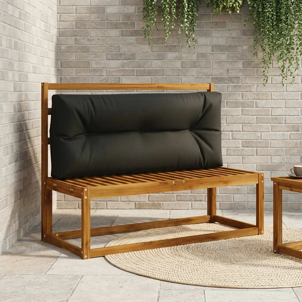 Pallet atlošas VIANEN 100% poliesteris Juoda 120 x 40 x 12 cm