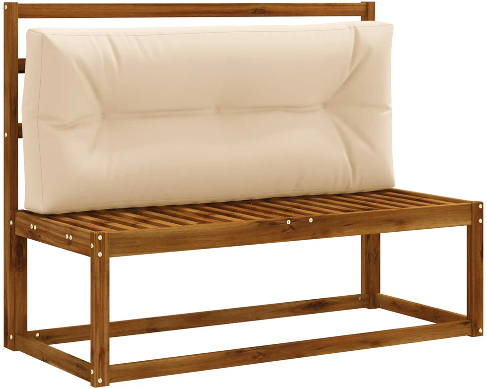 Pallet atlošas VIANEN 100% poliesteris Kreminė 120 x 60 x 12 cm