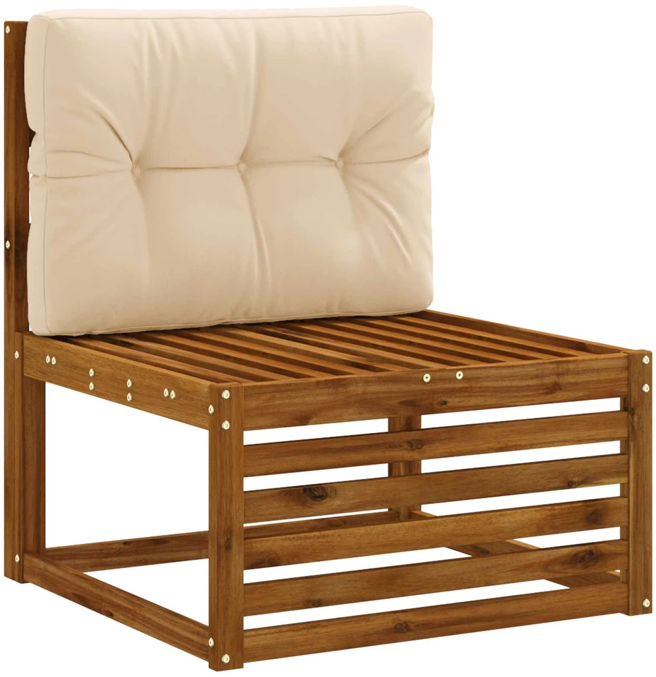 Pallet atlošas VIANEN 100% poliesteris Kreminė 70 x 40 x 12 cm