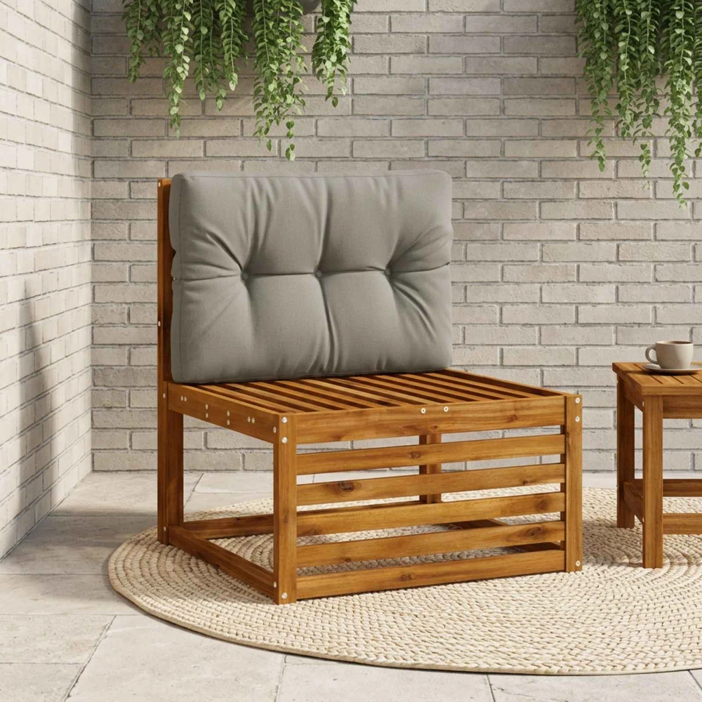 Pallet atlošas VIANEN 100% poliesteris Pilka 70 x 50 x 12 cm