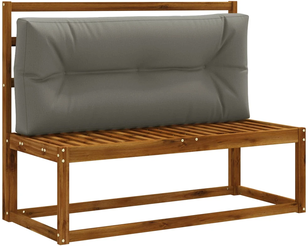 Pallet atlošas VIANEN 100% poliesteris Pilka 120 x 60 x 12 cm