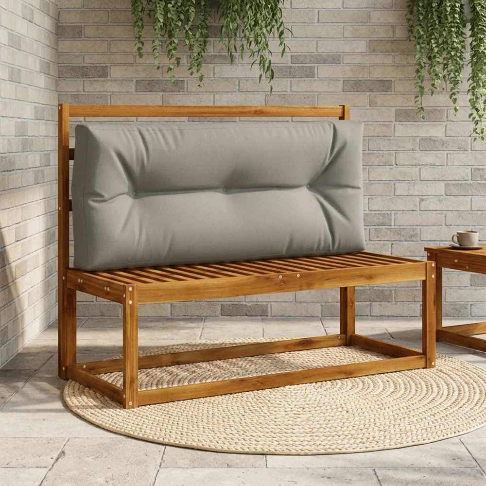 Pallet atlošas VIANEN 100% poliesteris Pilka 120 x 60 x 12 cm