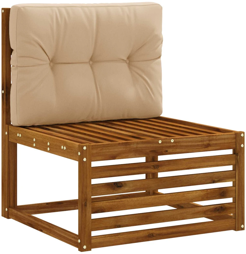 Pallet atlošas VIANEN 100% poliesteris Smėlio 70 x 60 x 12 cm