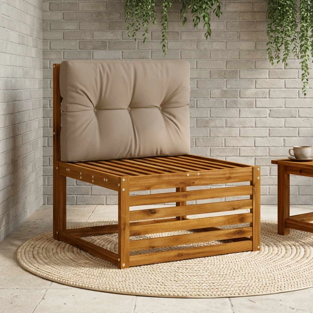 Pallet atlošas VIANEN 100% poliesteris Taupe 70 x 40 x 12 cm