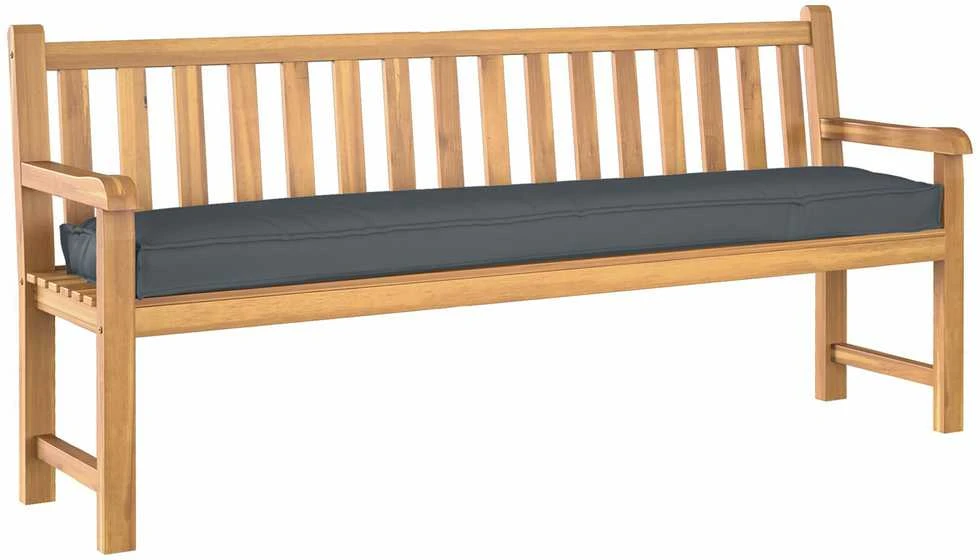 Pallet pagalvių rinkinys 2 pcs Antracitas 180 x 40 x 8 cm