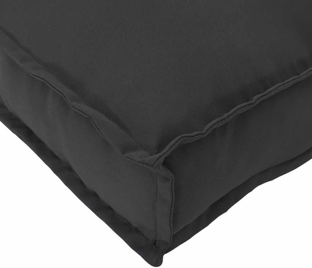 Pagalvėlė 4 pcs Juoda 40 x 40 x 8 cm Oksfordo audinys
