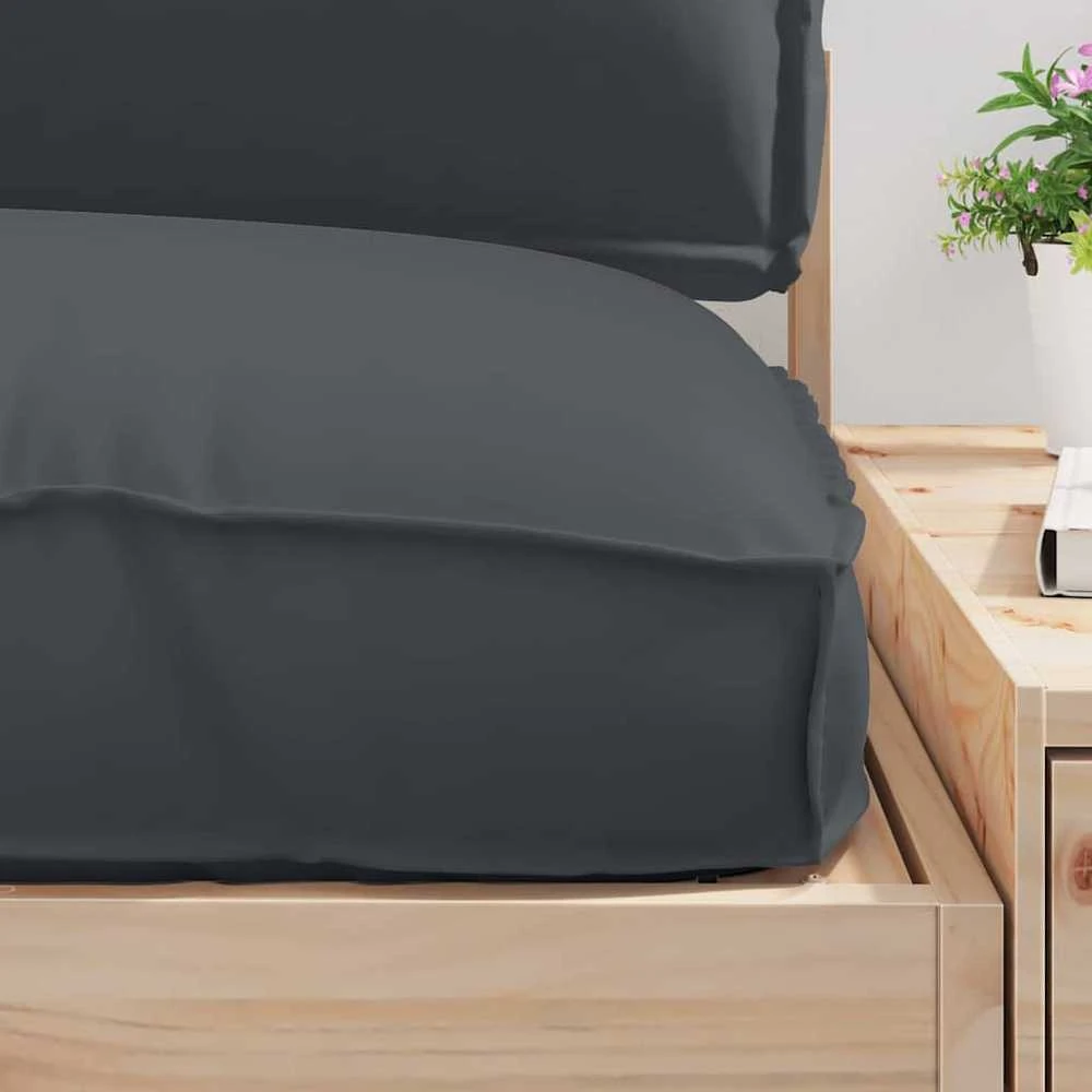 Pallet pagalvių rinkinys Oksfordo audinys Antracito