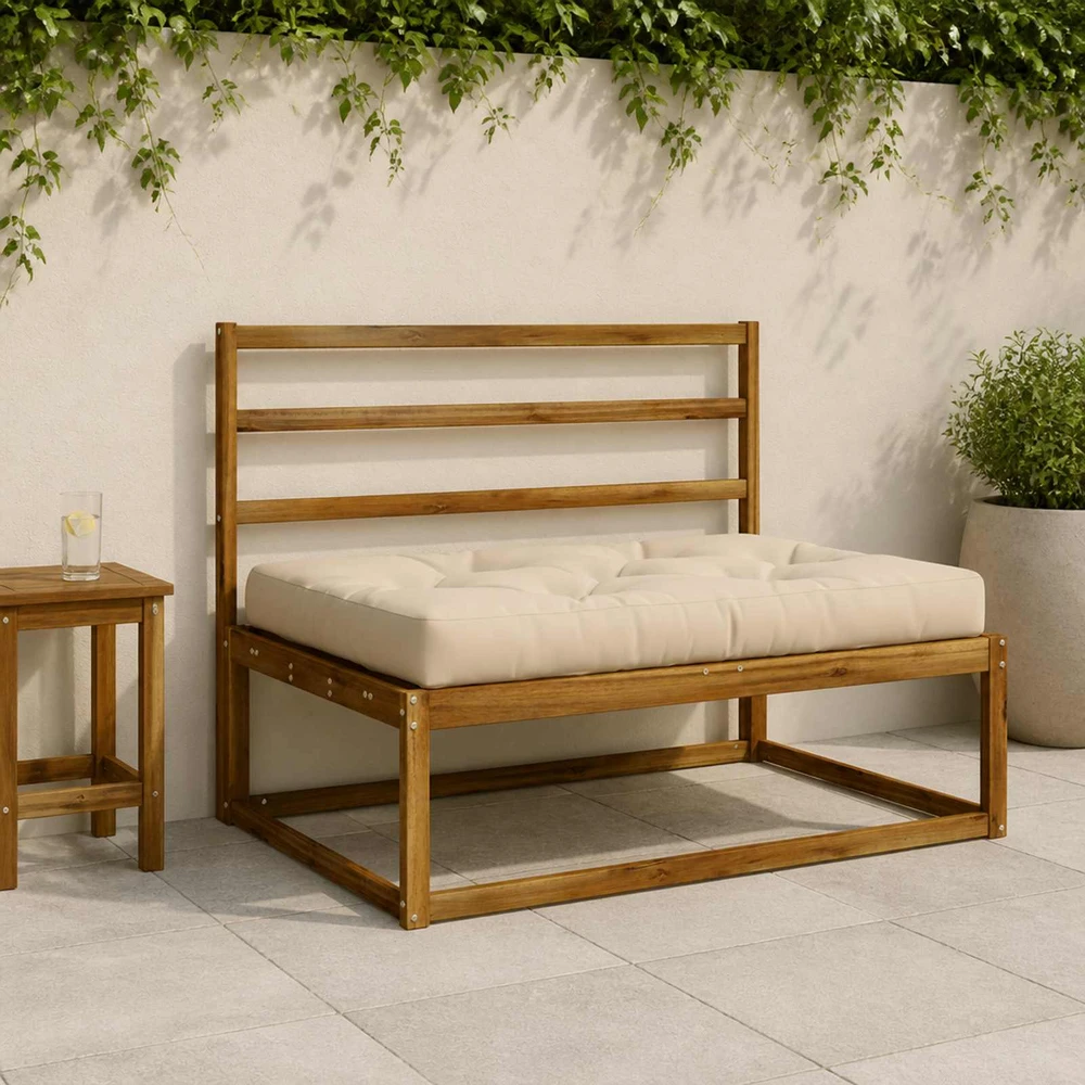 Pallet sėdynės pagalvėlė VIANEN 100% poliesteris Kreminė